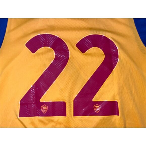 NB New Balance AS Roma 3rd Alternate Jersey Yellow MT130222 Men's XL #22 - Picture 7 of 9